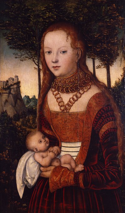 Young mother with child by Lucas Cranach the Elder